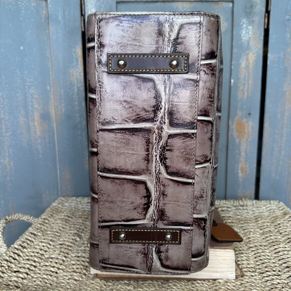 Dooney & Bourke Janine Croc Embossed Satchel Convertible Crossbody - Picture 7 of 16